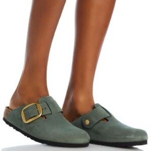 Birkenstock Boston Big Buckle Clogs in Thyme, size 9, NWOT Never Worn